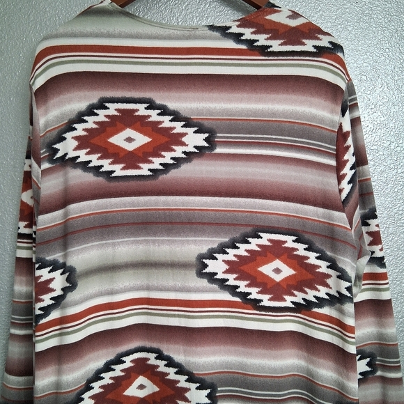 Honeyme Curvy Aztec Open Cardigan   Size XL - Picture 5 of 12